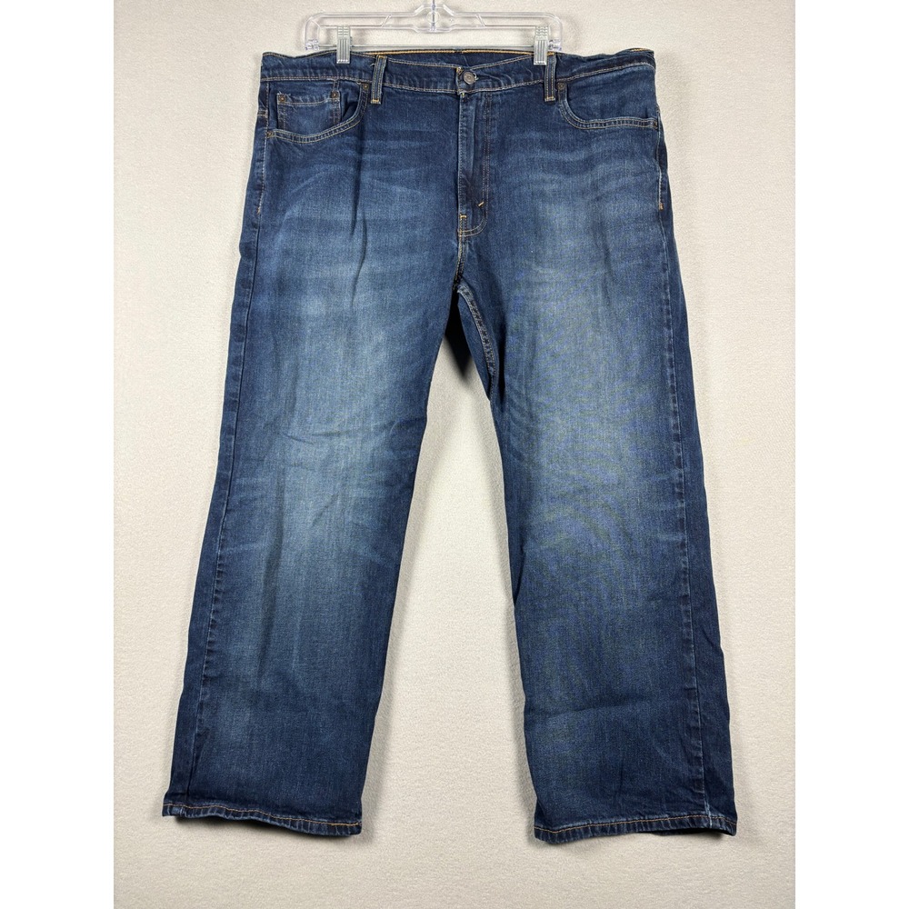 Levi's 569 Loose Straight Jeans 40x30 (Measures 42x29} Medium Wash Blue